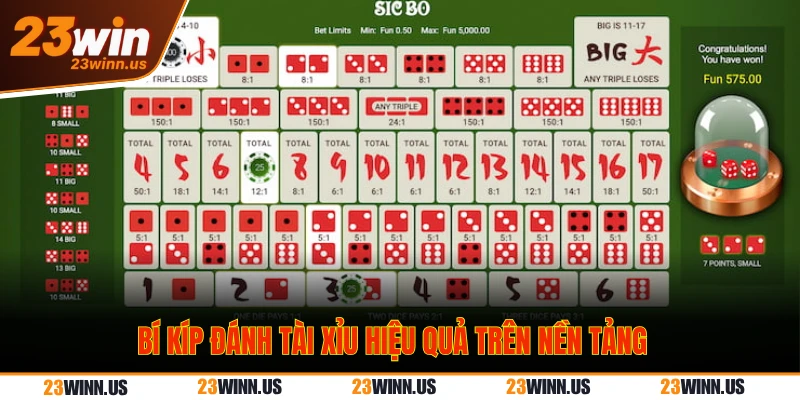 Công thức đánh tài xỉu - Chiến thắng dễ dàng tại 23WIN 3 Bí kíp đánh tài xỉu hiệu quả trên nền tảng