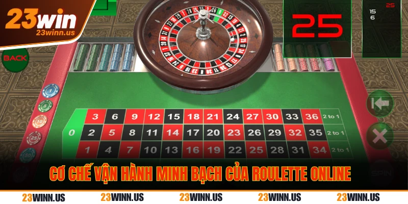 Roulette Online - Giải mã thuật toán tại casino 23WIN 2 hoạt động minh bạch Roulette online